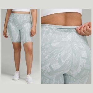 LULULEMON Women's Sz 12 Swift Speed Chevron Jacquard High-Rise 9" Pocket Shorts